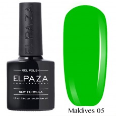 Гель-лак Elpaza Neon Collection 05 неоновая серия 10мл MALDIVES